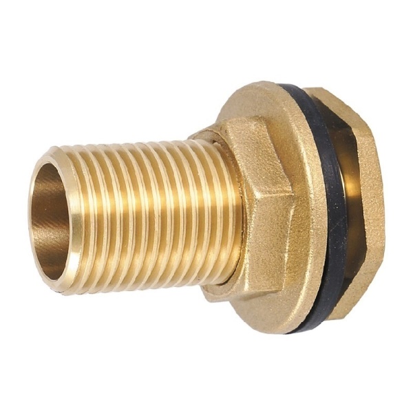 Врезка в ёмкость (контргайка с левой резьбой)   1/2"               TIM    (100/5шт) - Изображение №2