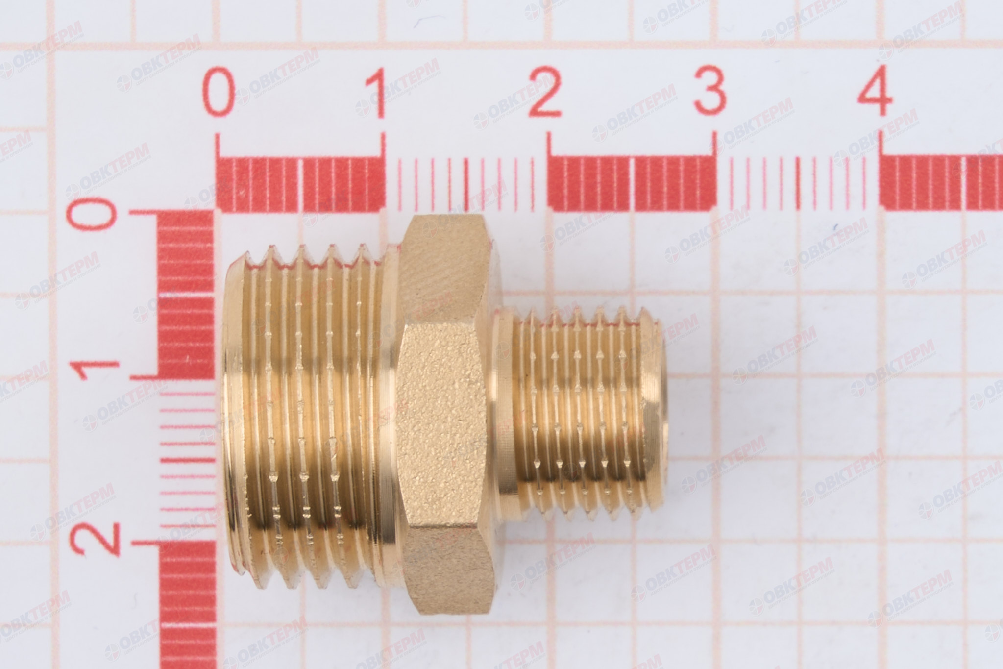 Ниппель        1/2"  -   1/4"                    TIM   (360/10) - миниатюра №6