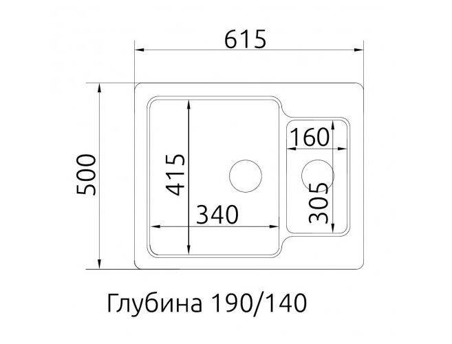 Мойка  КМ 60-49 210  олово  Fosto - Изображение №2