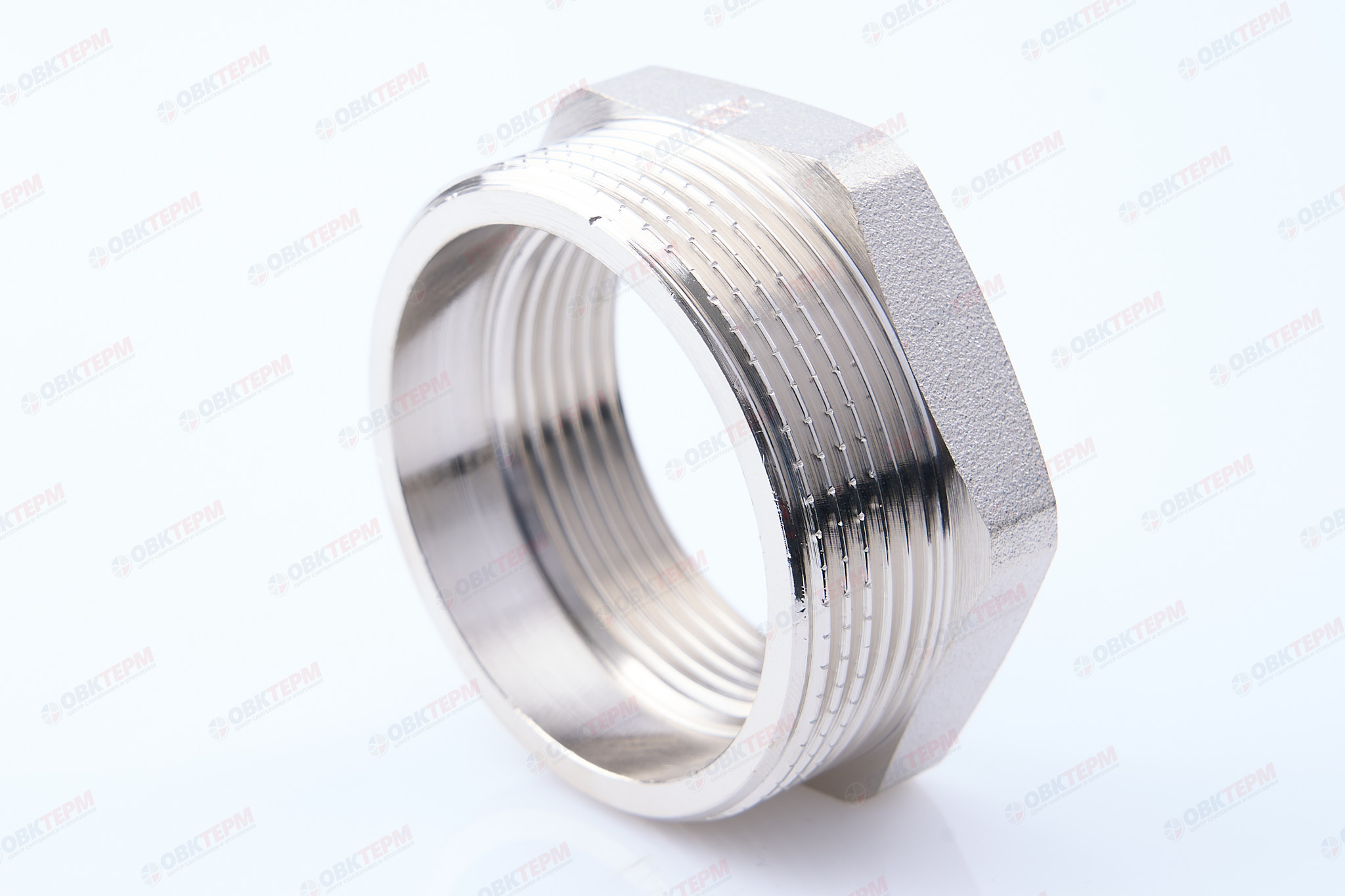 Футорка 2" - 1 1/2"   Никель ZEISSLER                   (40/5) - изображение №1