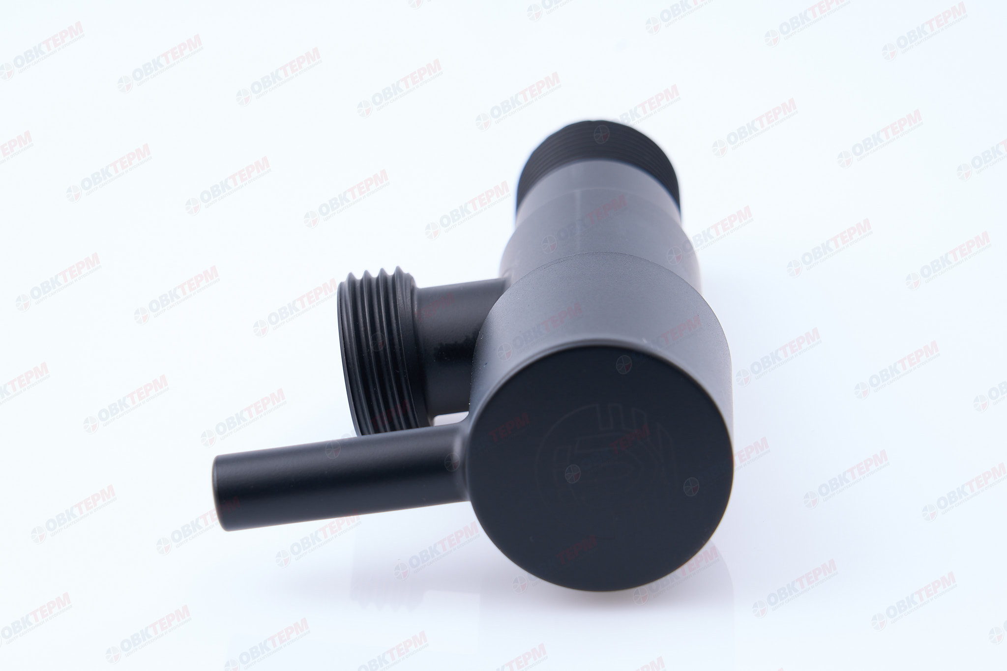 Кран для подкл. с/т приборов       TIM      1/2" - 1/2", НЕРЖ. ЧЕРНЫЙ круглый   (80/1) - Изображение №3