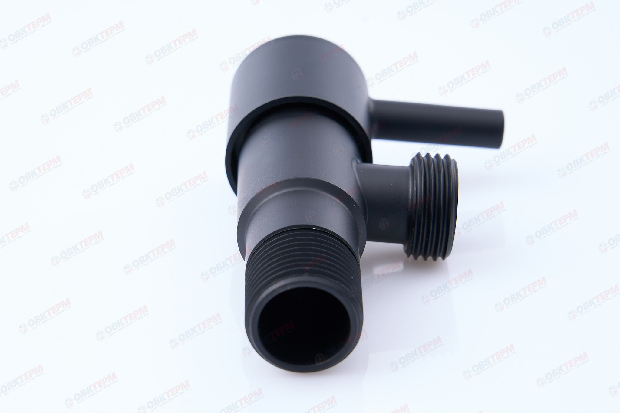 Кран для подкл. с/т приборов       TIM      1/2" - 1/2", НЕРЖ. ЧЕРНЫЙ круглый   (80/1) - Изображение №4