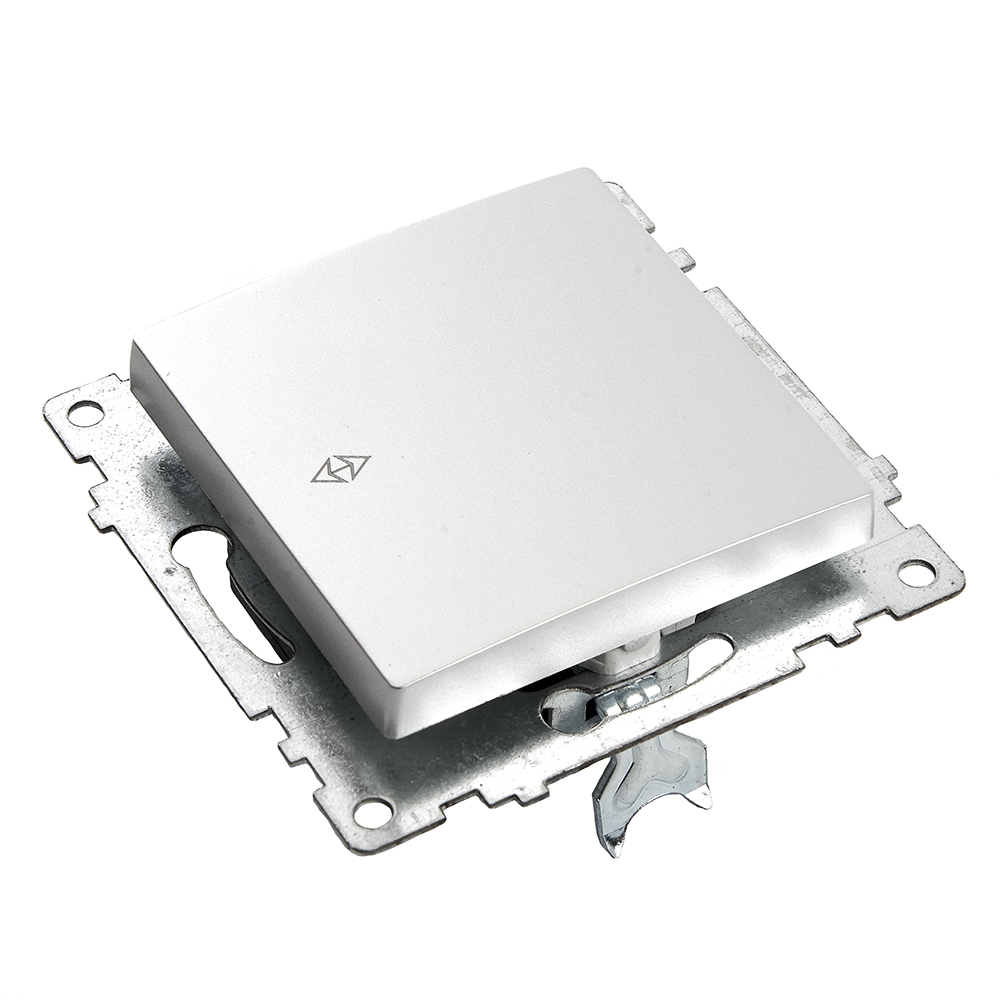 Переключатель 1-клавишный (механизм), 250В, 10А, STEKKER серия Катрин, серебро - миниатюра №3