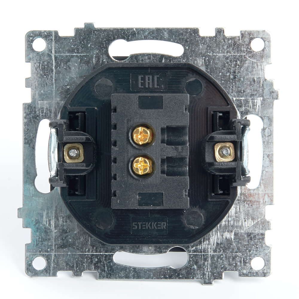 Розетка 2-местная USB (механизм), 250В, 2,1А, STEKKER серия Катрин, GLS10-7115-05, черный - миниатюра №4