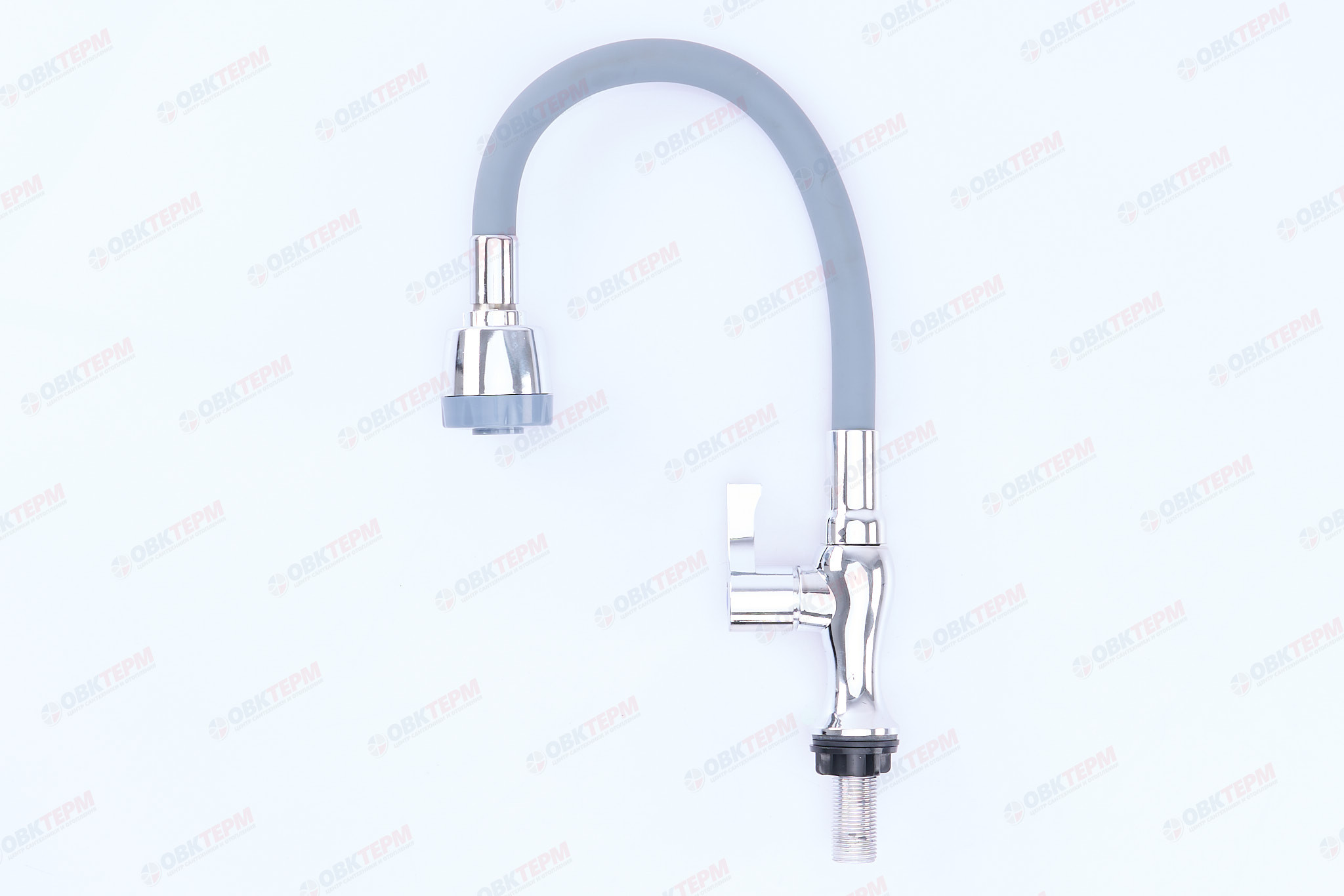 Смеситель моно BRIMIX 6633 серый /гибкий излив /для холодной воды /ABS-пластик - миниатюра №2