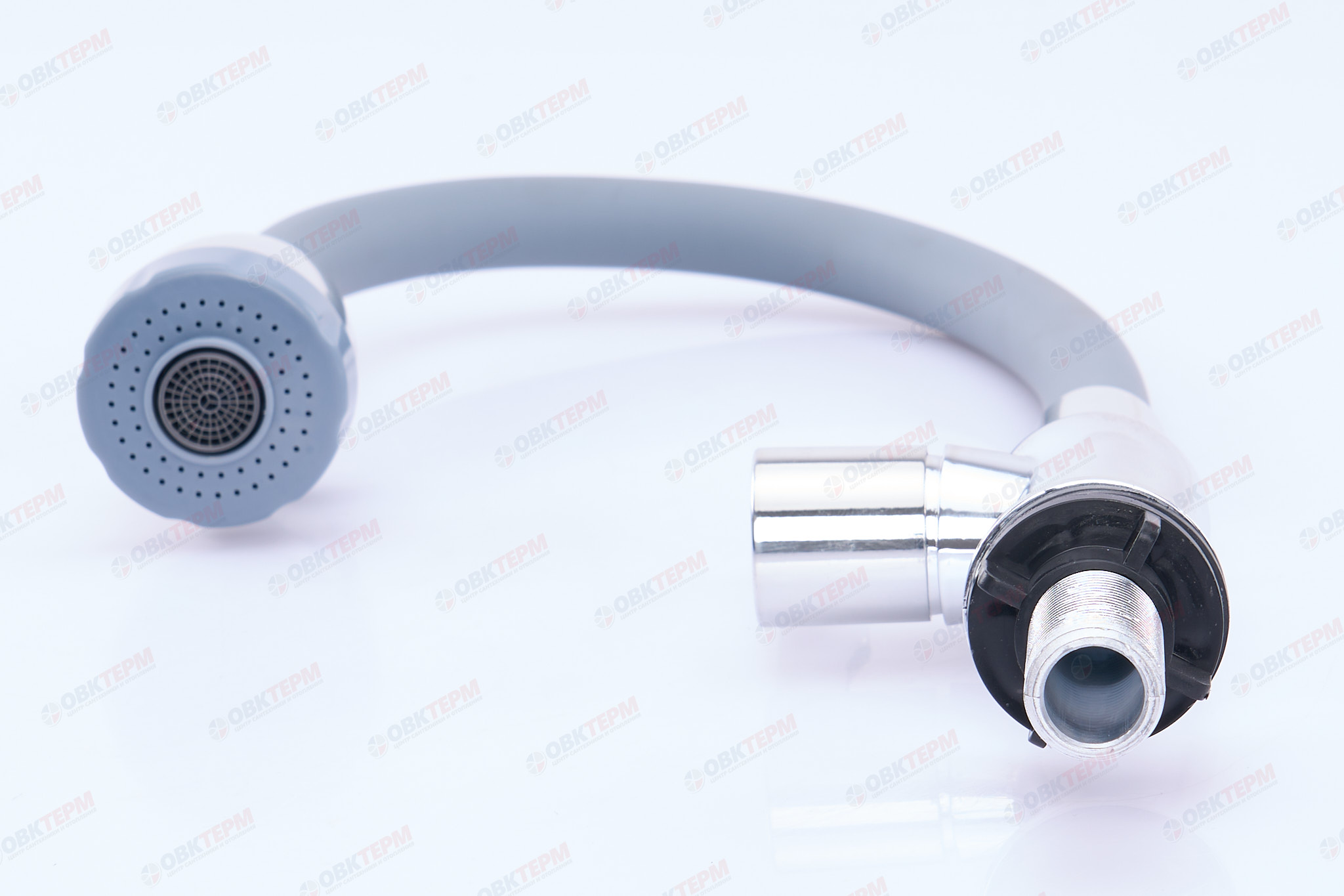 Смеситель моно BRIMIX 6633 серый /гибкий излив /для холодной воды /ABS-пластик - миниатюра №4