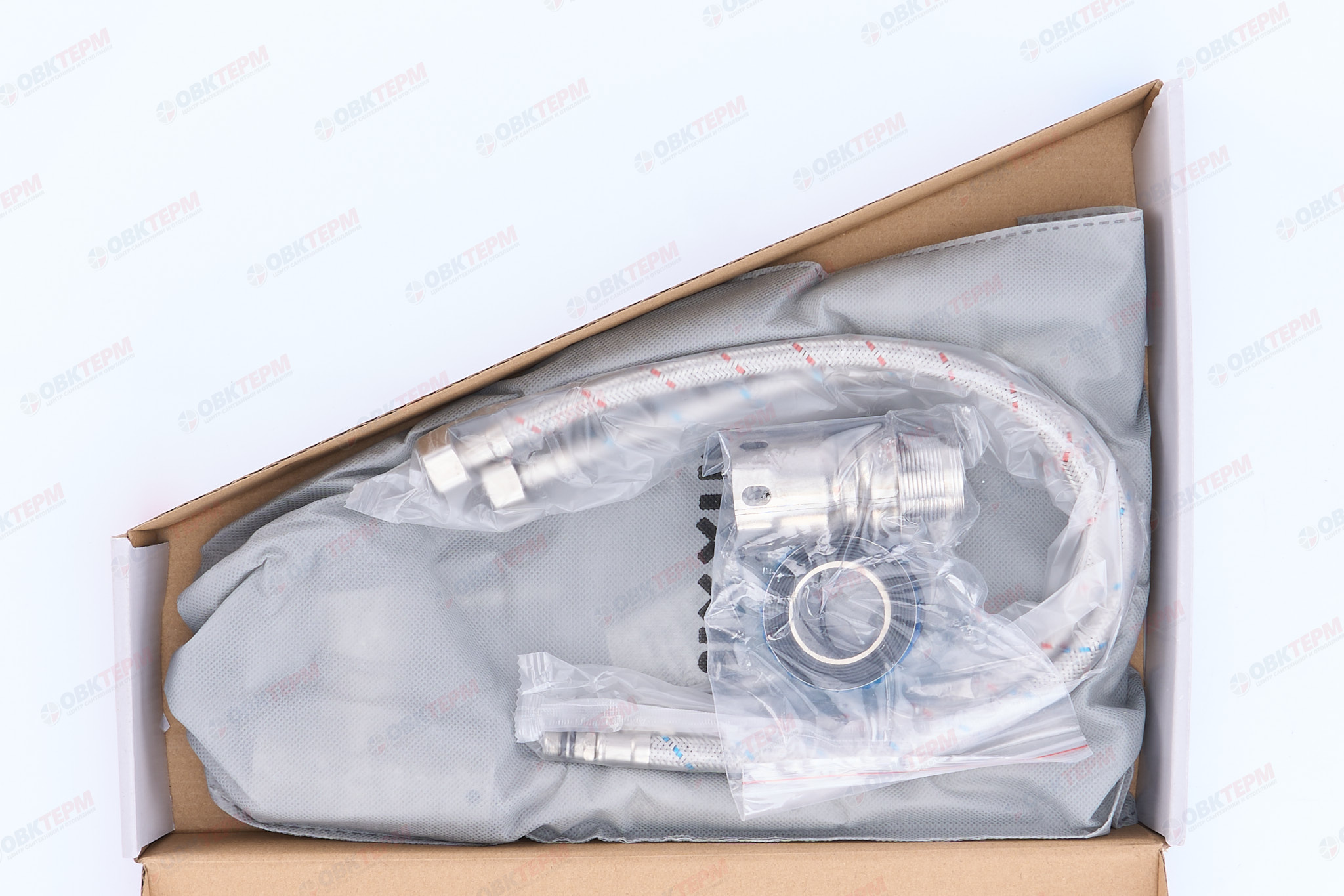 Смеситель д/кухни нерж/сталь MIXXUS SUS-011 REFL.WHITE (БЕЛЫЙ) Ø40 (20 шт/ящ) - миниатюра №7