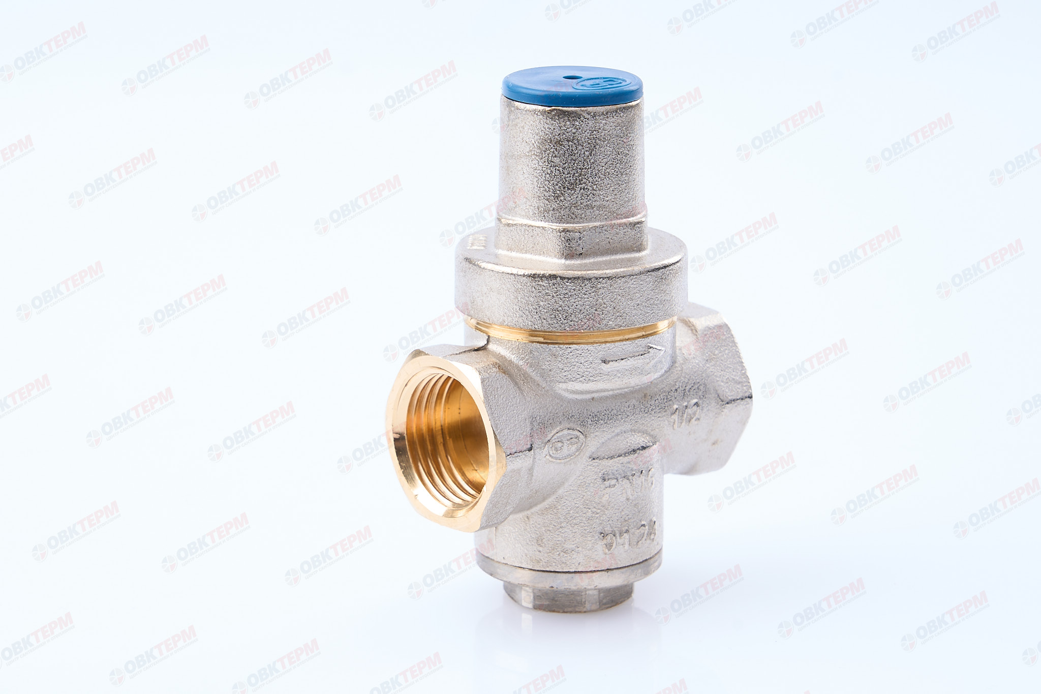 Редуктор давления поршневой SABO VALTEC PN16 от 1 до 5,5 бар 1/2" никель (аналог VT.086.N.04) (1/50) - Изображение №1