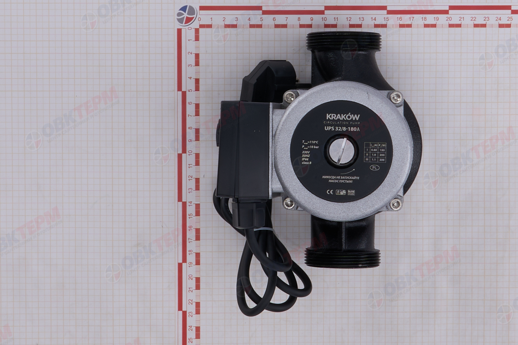Насос циркуляционный  UPS 32/8-180  A  KRAKOW без гаек - Изображение №5