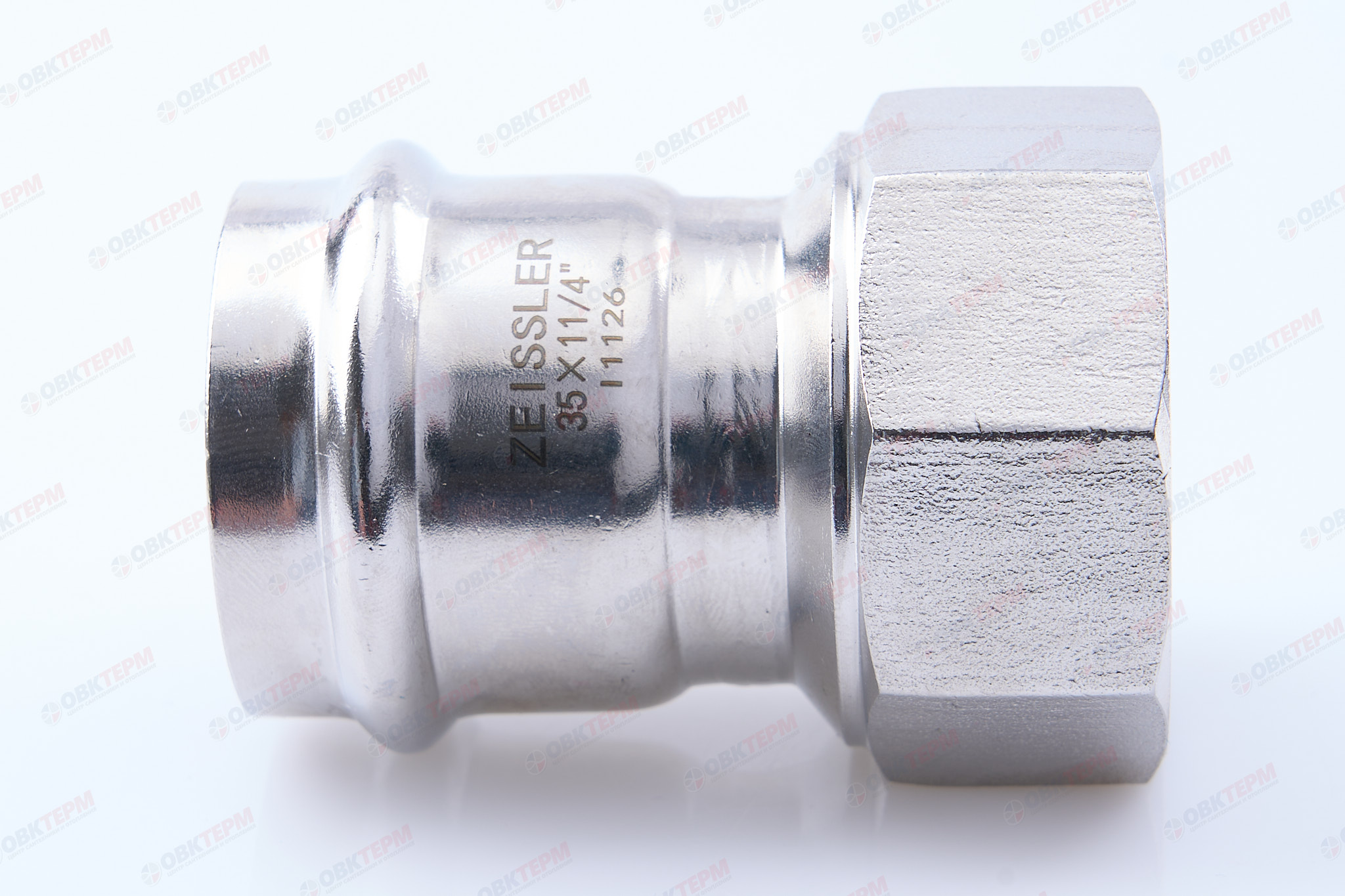 Муфта пресс из нерж.ст.  35 х 1 1/4"В   TIM  (40/5) - Изображение №2