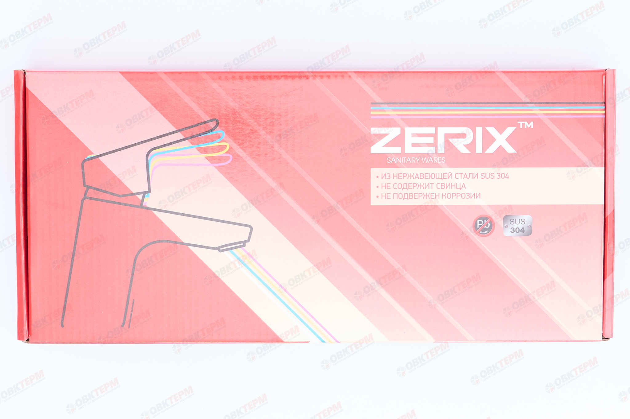 Смеситель моно из нерж стали ZERIX MONO-01 SUS304  (20 шт/ящ) - миниатюра №10