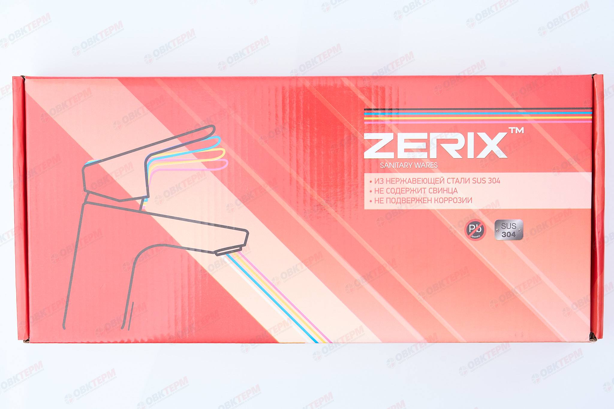 Смеситель моно из нерж стали ZERIX MONO-01 SUS304  (20 шт/ящ) - Изображение №5