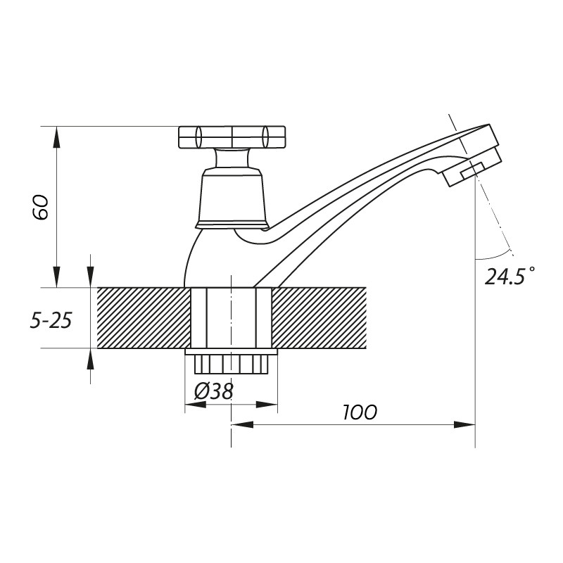 Смеситель моно ZERIX JIK15  102-A мойка   (40 шт/ящ) - Изображение №3