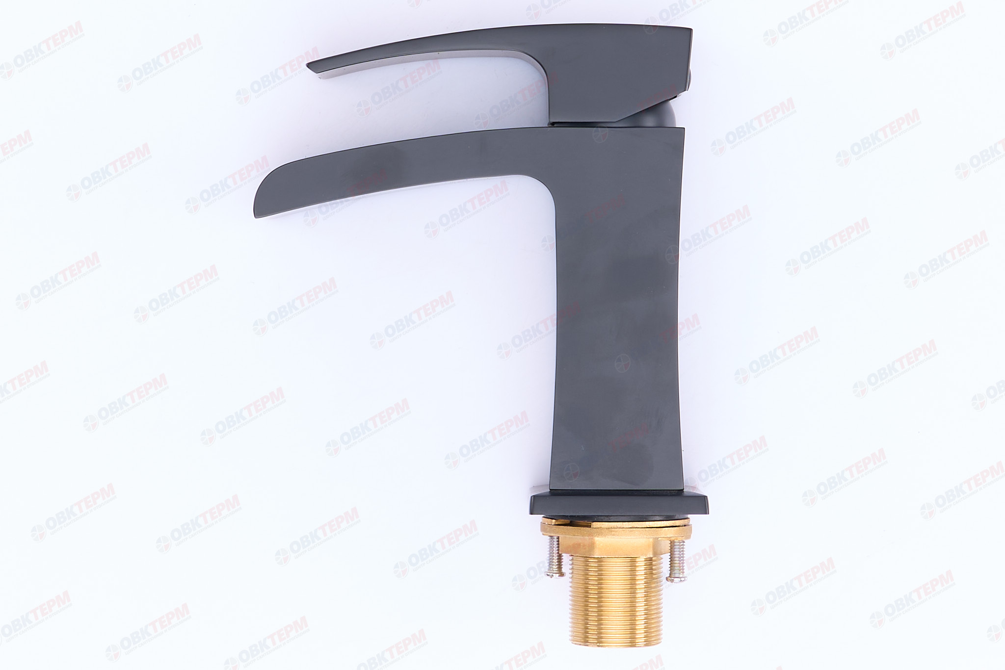 Смеситель д/умывальника KOER KB-14007-05 водопад  (Цвет черный) (8шт/ящ) - Изображение №3