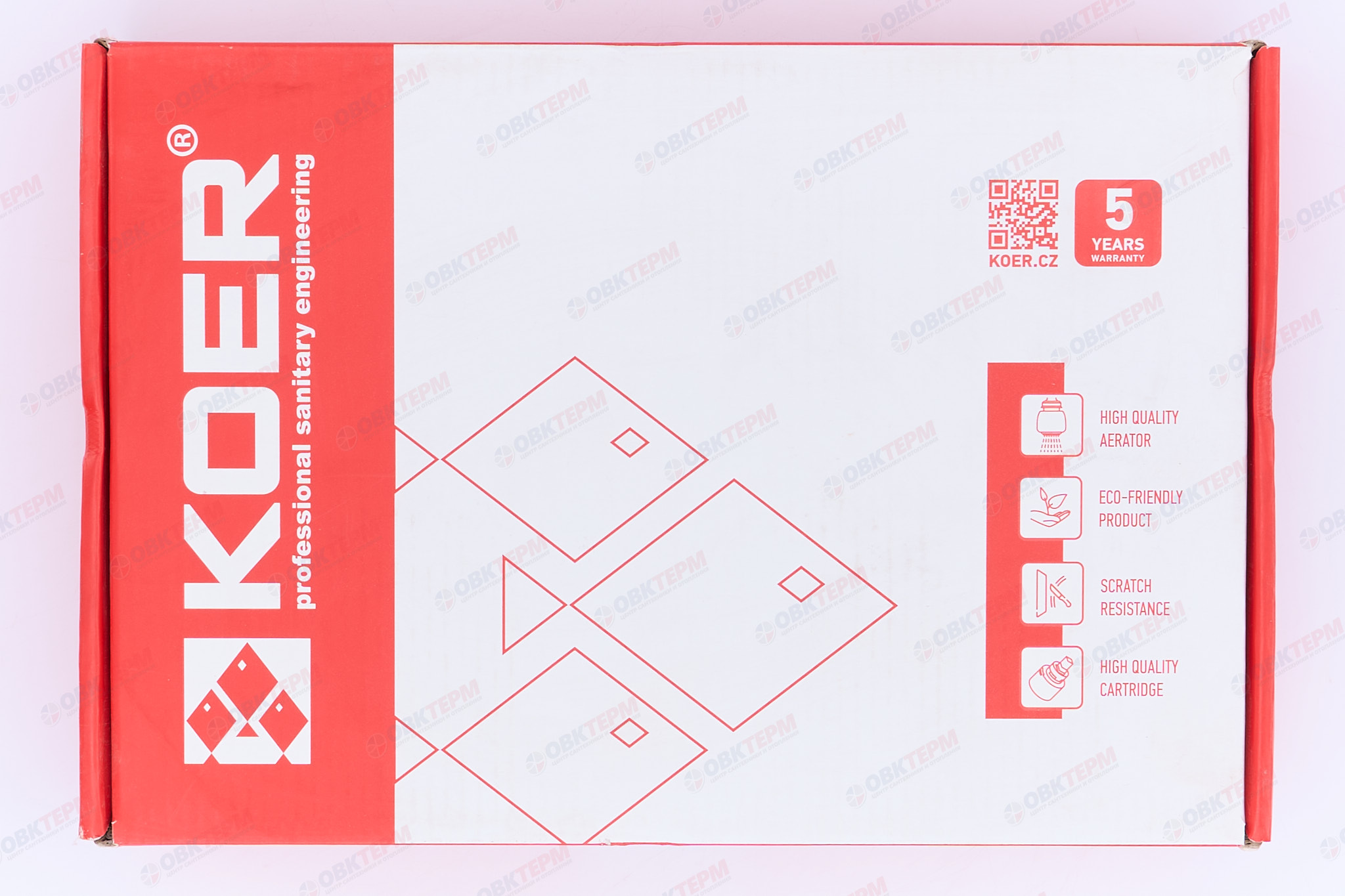 Смеситель д/умывальника KOER KB-14007-05 водопад  (Цвет черный) (8шт/ящ) - миниатюра №7